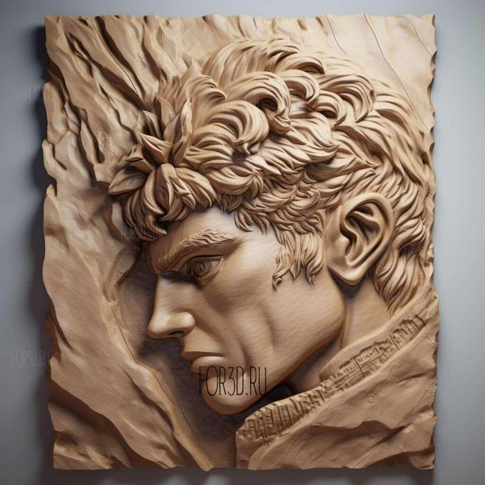 Joseph Joestar 1 stl model for CNC